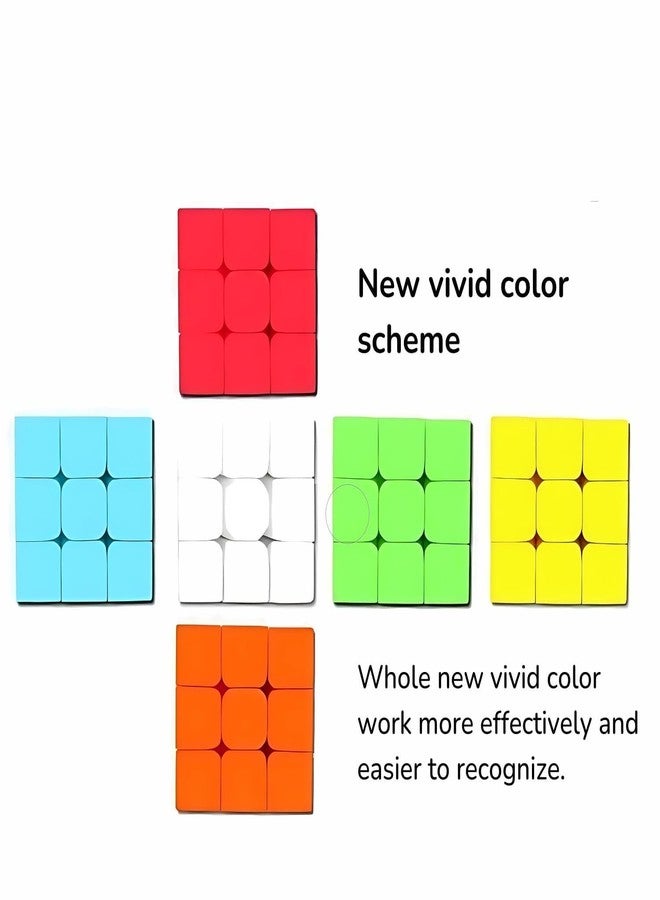 DHAVAL 3x3 Rubik Cube Speedcube Puzzle for Kids & Adults Hard to Break, Smooth Turning Magic Cube with Anti-pop Design StressBuster, Brain Teaser, Puzzle and Educational GIF (Multicolor) - Image 3